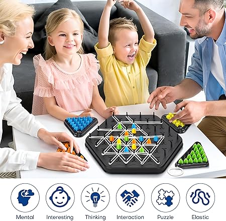 Triangle Tactics™️- Family Strategy Game Set
