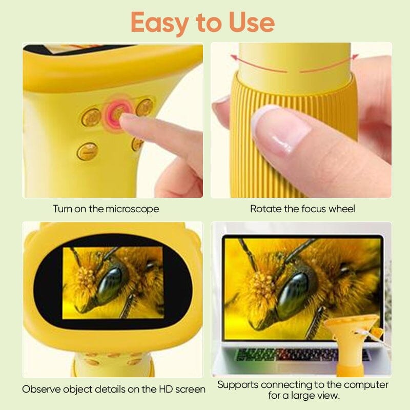 DiscoverScope™️ - Kids Digital Microscope Camera