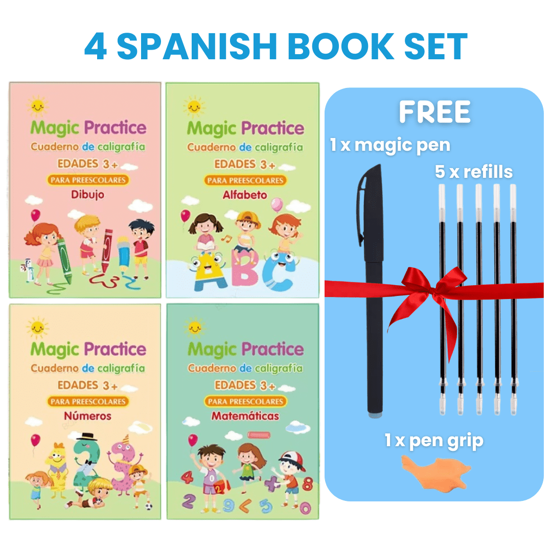 MagicGroove Tracing Book: Reusable Handwriting Practice with Disappearing Ink & Grooves - DIYative™