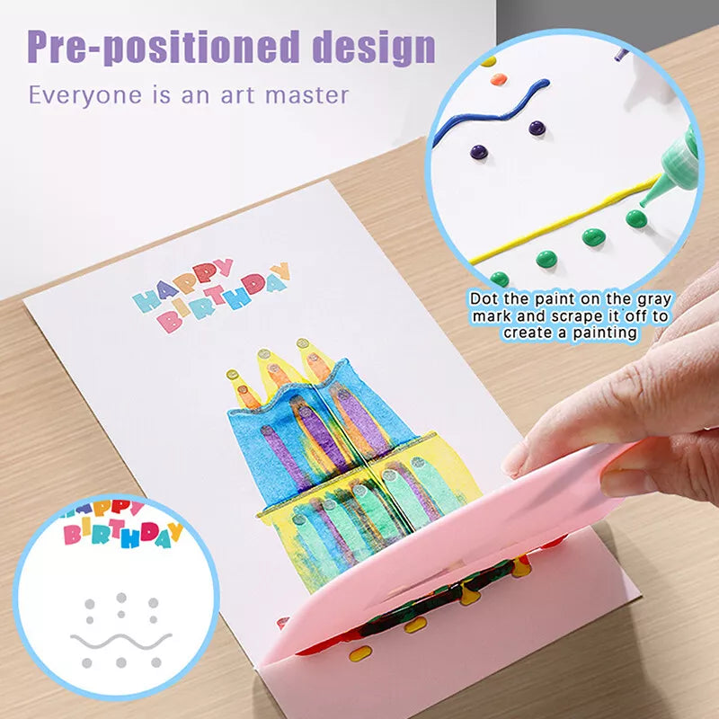 ScratchCraft™️ - Rainbow Painting Kit
