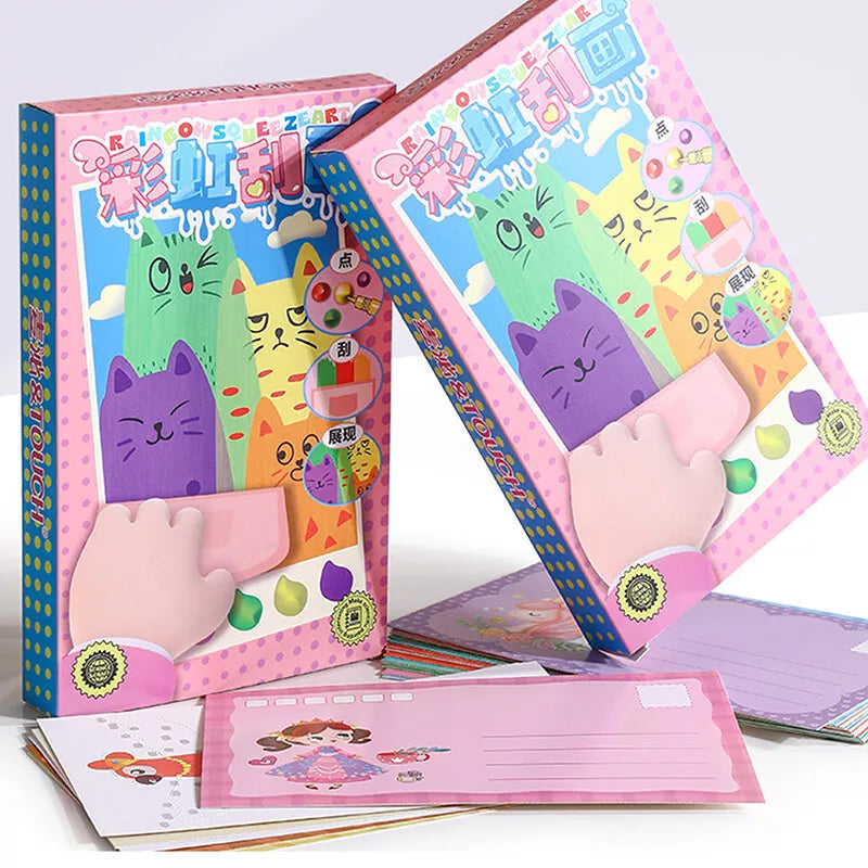 ScratchCraft™️ - Rainbow Painting Kit