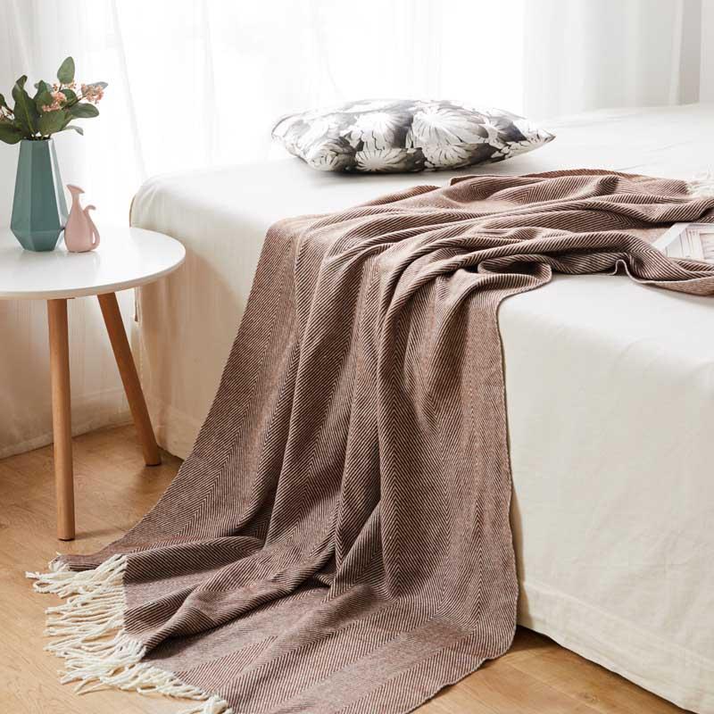 Herringbone Knitted Blanket