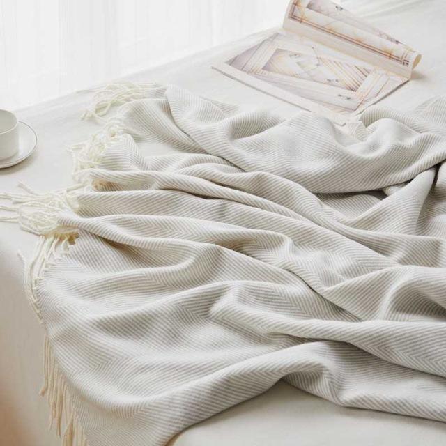 Herringbone Knitted Blanket