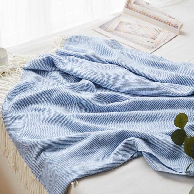 Herringbone Knitted Blanket