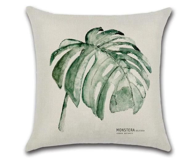 Handmade Leaf Cushion Cover