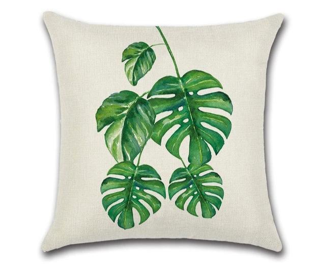 Handmade Leaf Cushion Cover