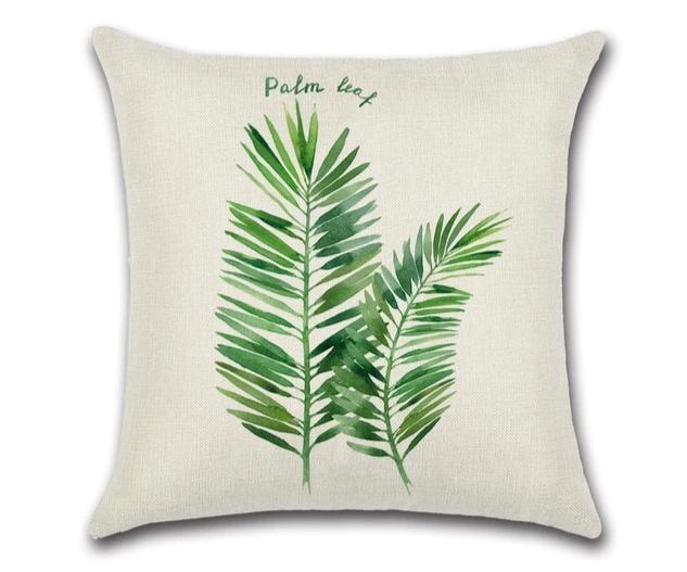 Handmade Leaf Cushion Cover