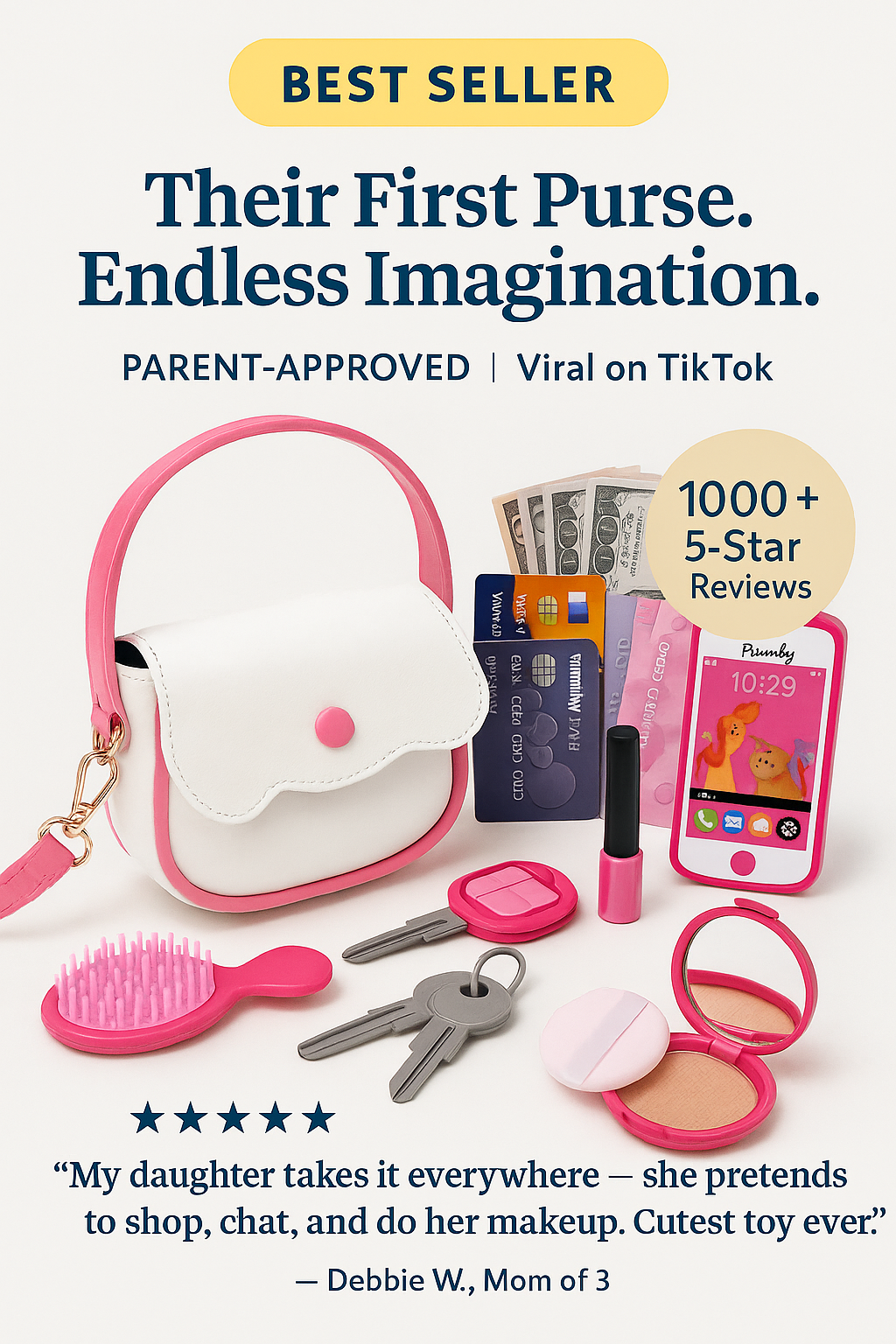 MiniMiss™️ - Pretend Play Purse + Accessories Set