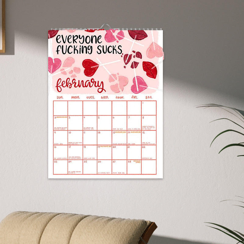 2025 Here We F**king Go Again Calendar