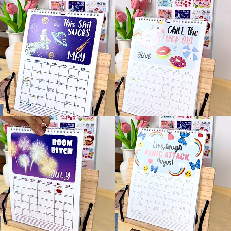 2025 Here We F**king Go Again Calendar