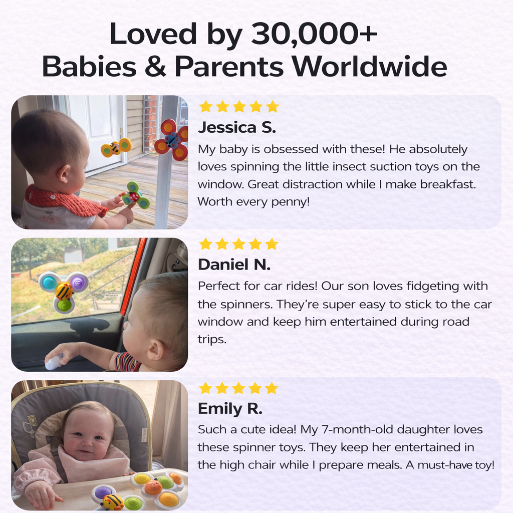 Spinneys™️ - Baby Suction Spinner Set
