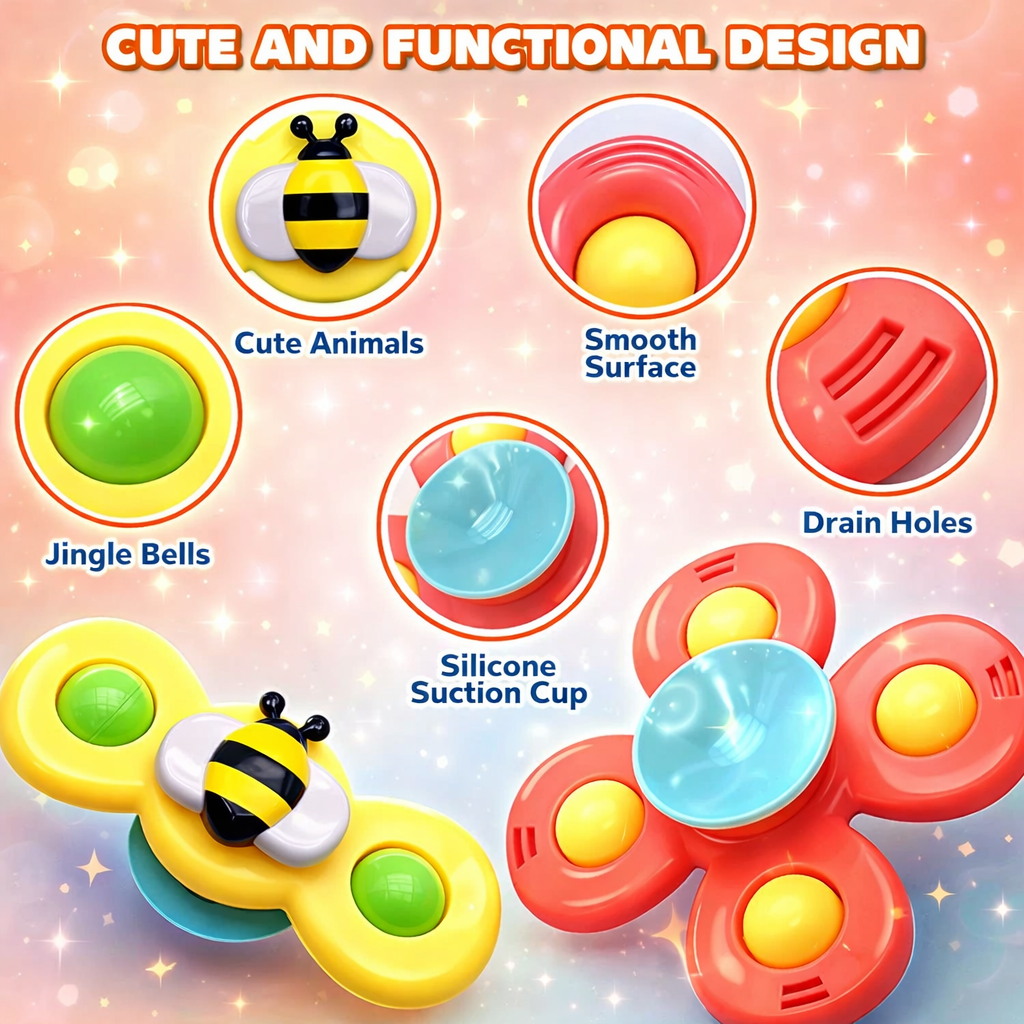 Spinneys™️ - Baby Suction Spinner Set