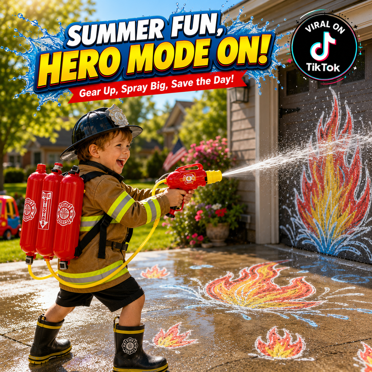 FireFighter Jr™ - Kids Water Backpack
