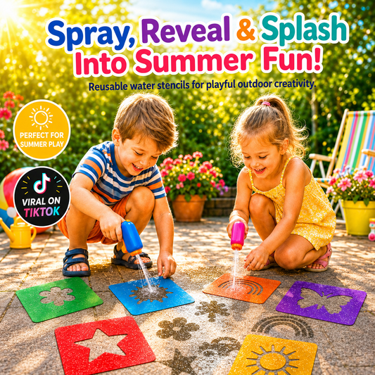 SplashStencil™ - Kids Summer Water Stencils