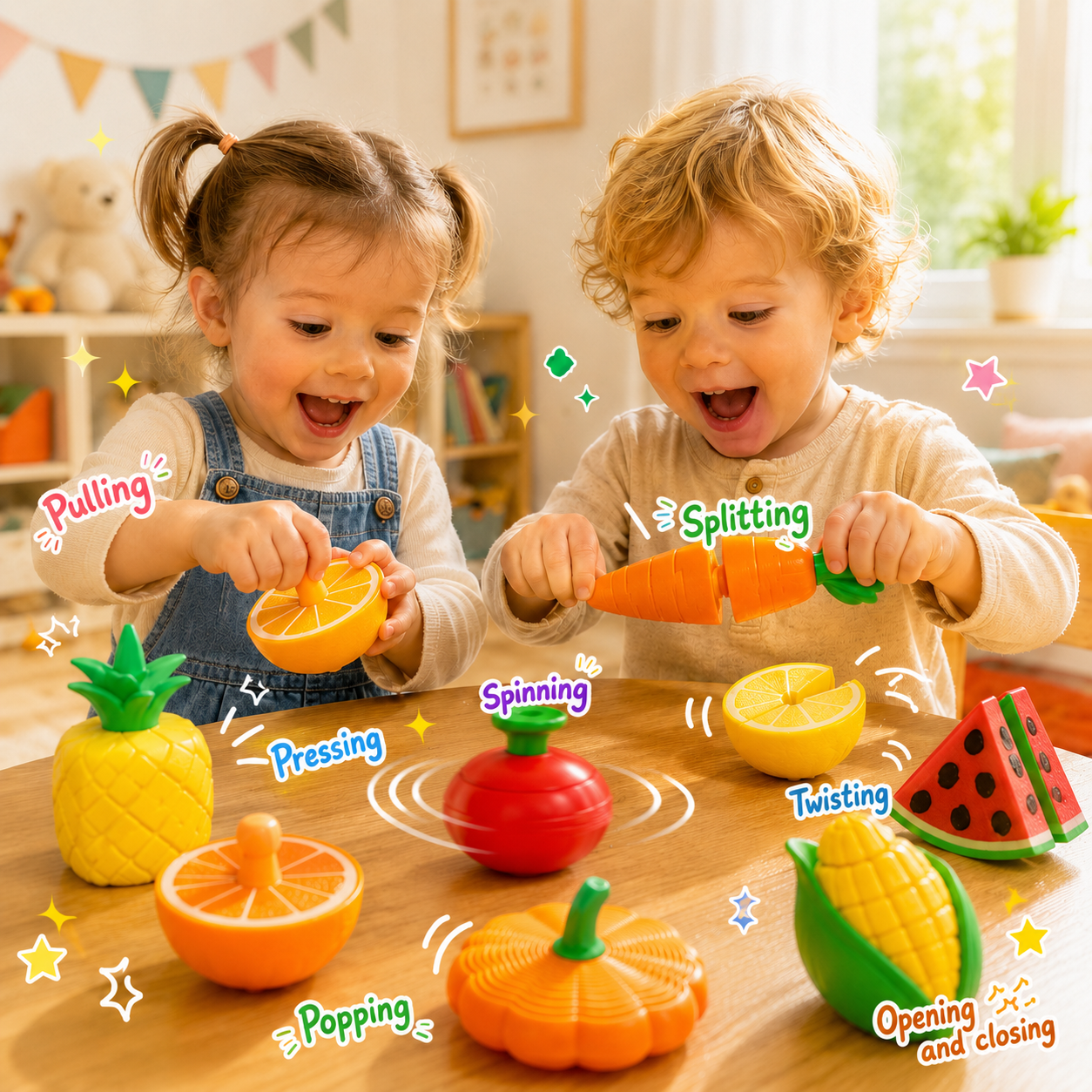 FidgetFood™ - Kids Montessori Come to Life Play Set