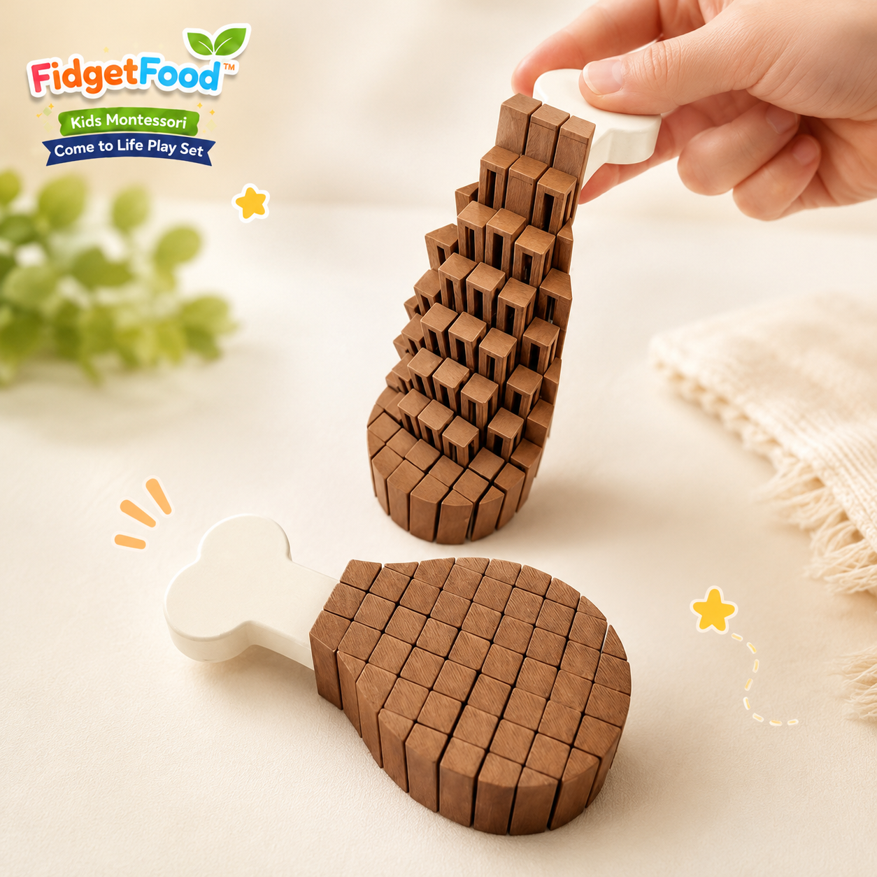 FidgetFood™ - Kids Montessori Come to Life Play Set