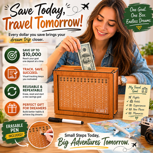 SaveStack™ - Handcrafted Savings Box