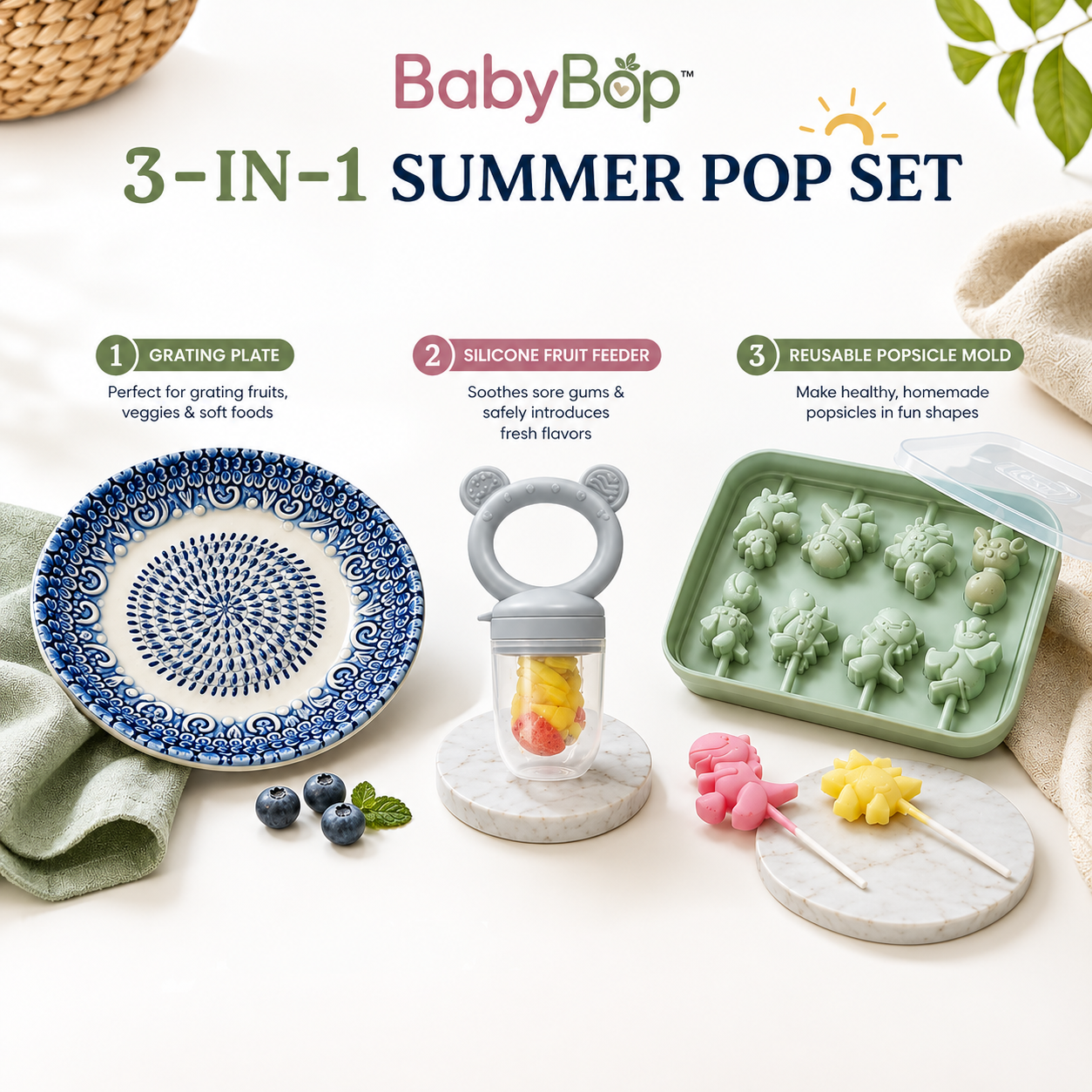 BabyBop 3-in1 Summer Pop Set