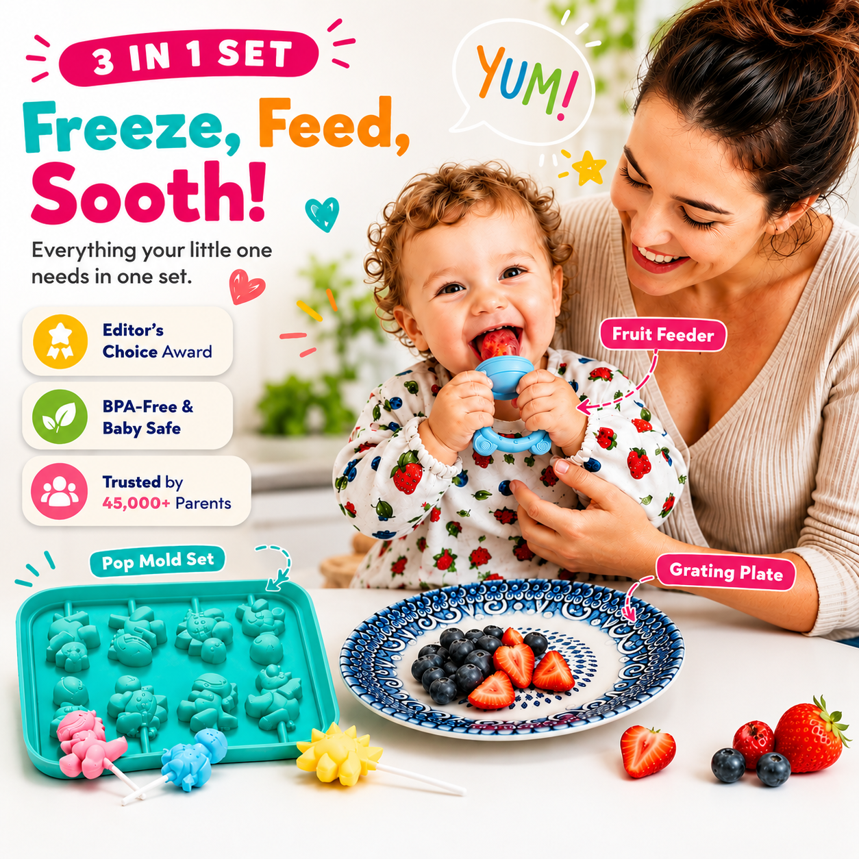 BabyBop 3-in1 Summer Pop Set
