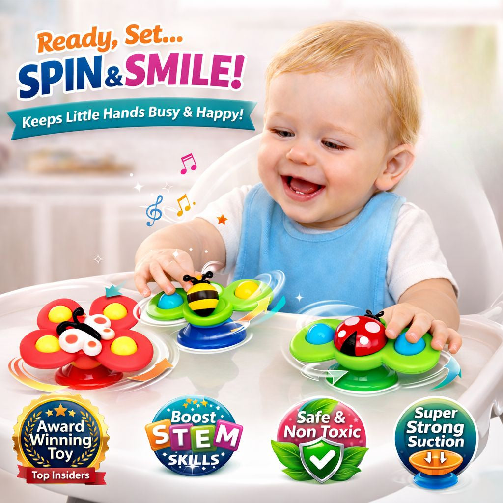 Spinneys™️ - Baby Suction Spinner Set