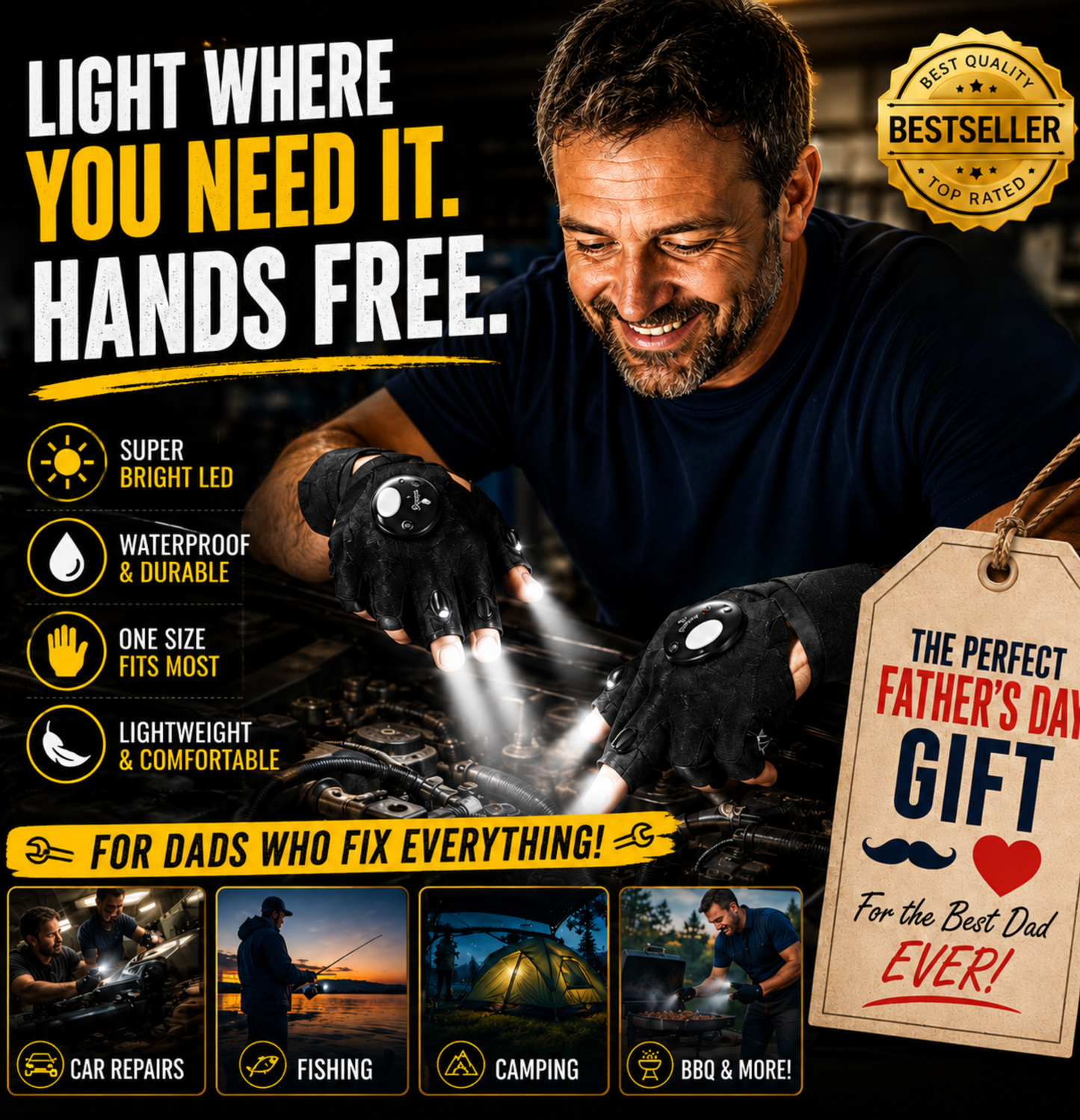 HandyBeam™ - Flashlight Gloves