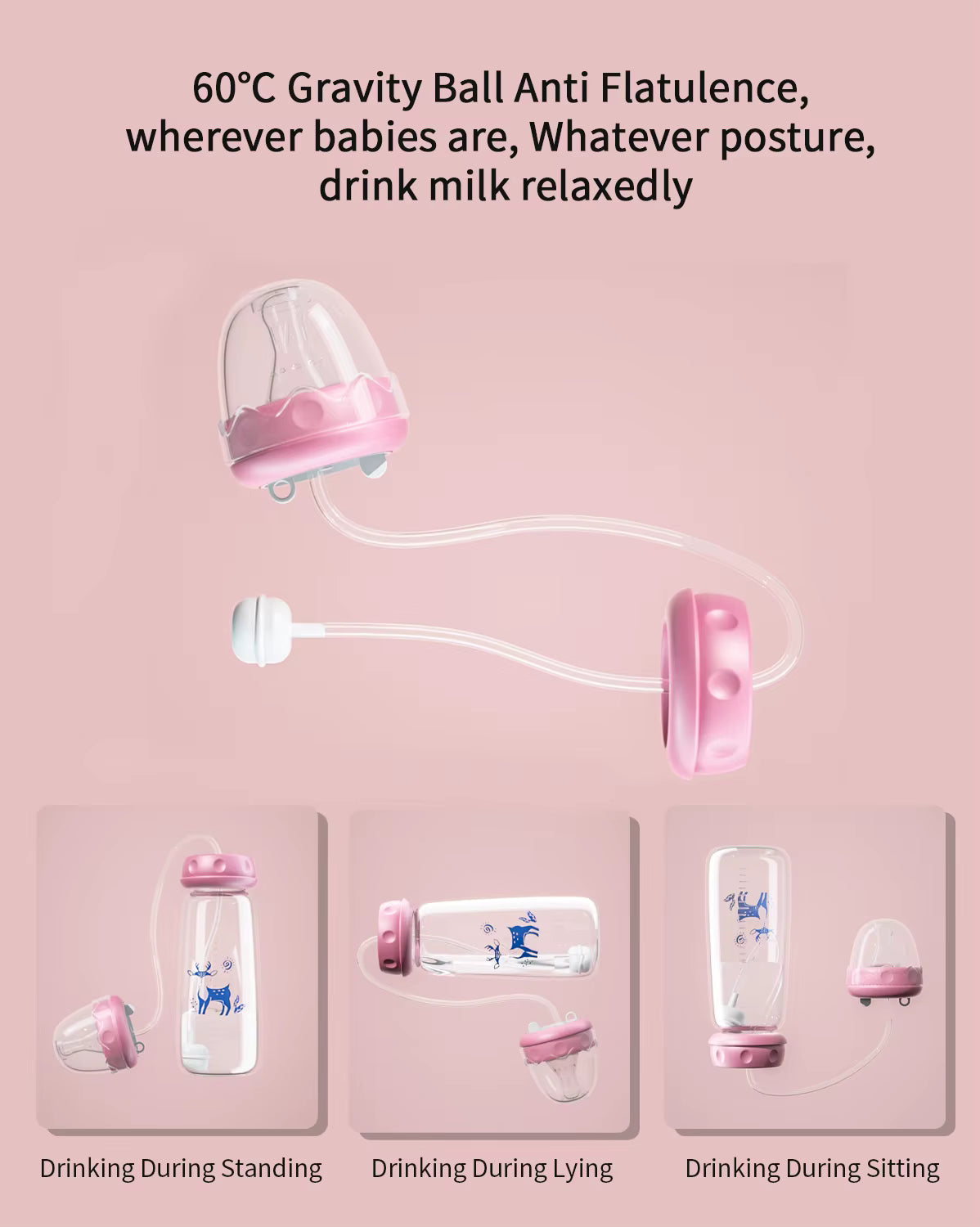SnuggleSip™ - Hands-free baby bottle