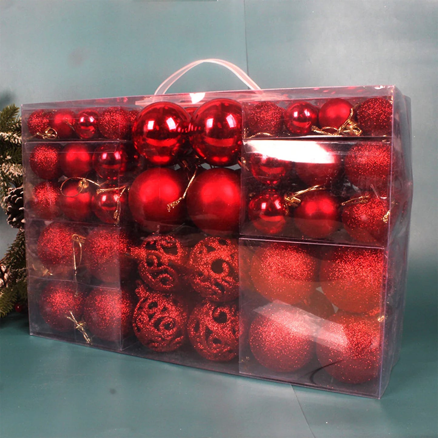 Shatterproof Christmas Ball Set (100 pcs)