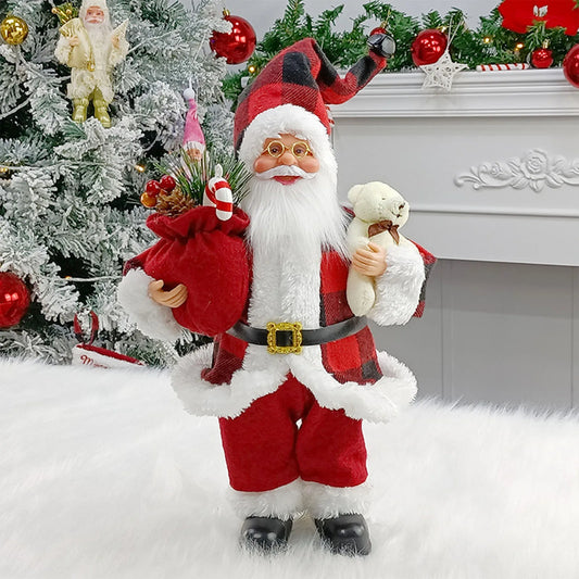Merry & Bright Santa Doll – Festive Fun Décor