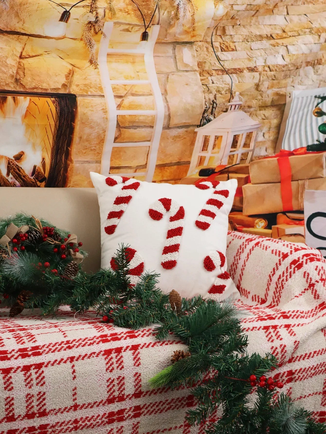 Tufted Christmas Pillow Cover