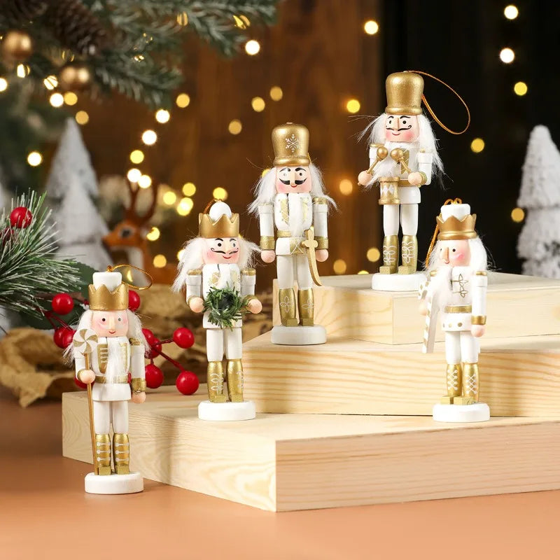 Handmade Wooden Nutcracker Ornaments