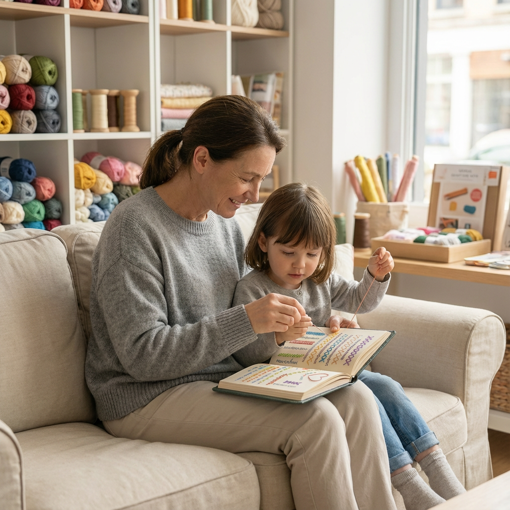 StitchTales™ — Embroidery Book for Mums & Kids