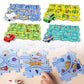 DIY Assembling Electric Trolley, Upgrade Toddler Puzzle Track Play Set with Vehicles, Rail Car Building Toys DIY Educational Montessori Toys Birthday Gift for Kids Ages 3-5 | Shinymarch