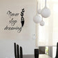 Motivational Quote Decal