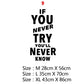 Motivational Quote Decal
