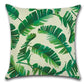 Tropical Leaf Cushion Cover